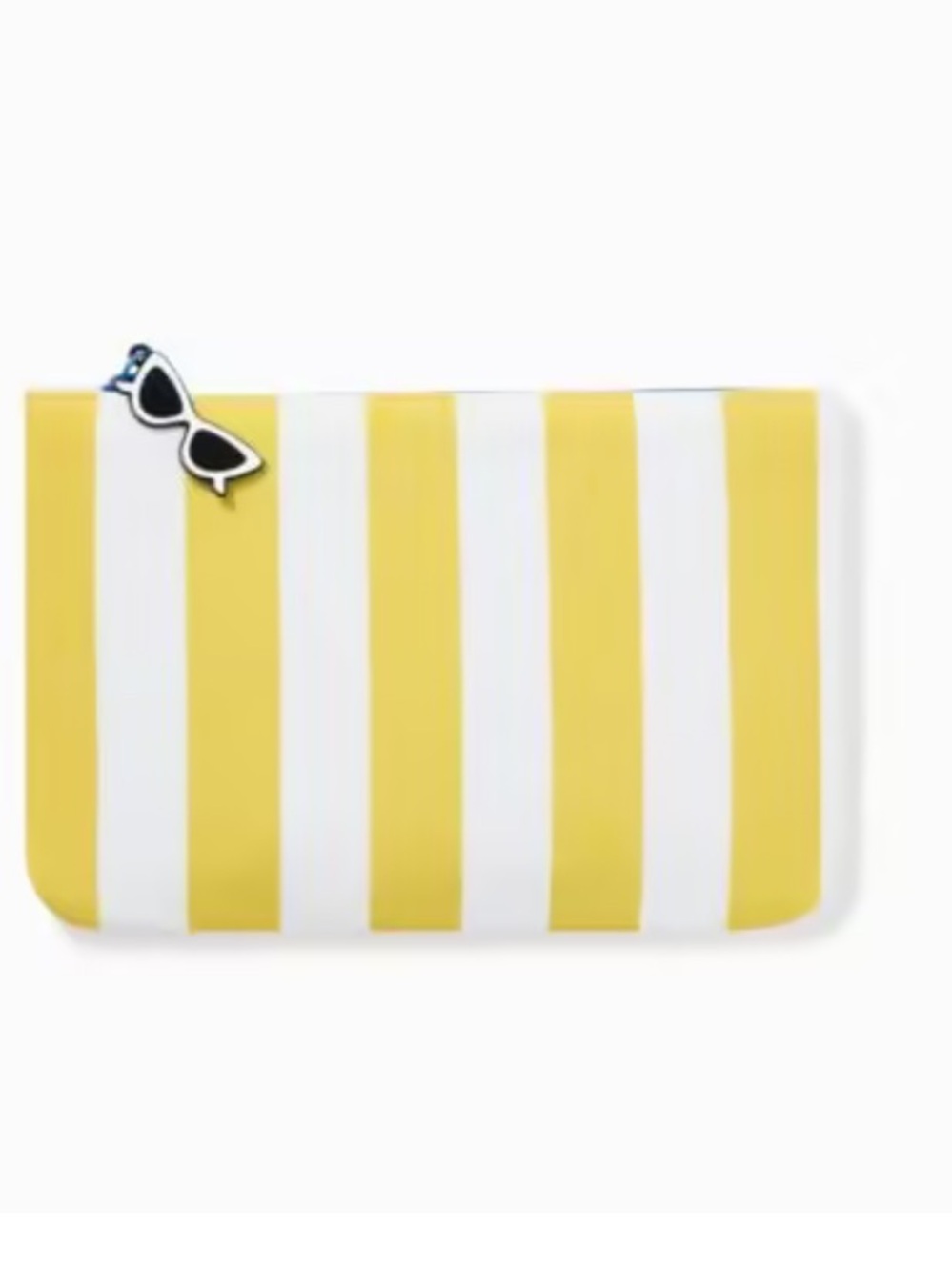Striped summer cosmetic bag